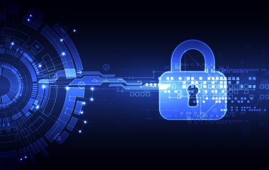 Dijital ve teknolojik koruma kavramı.