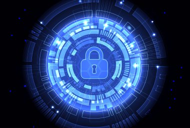 Dijital ve teknolojik koruma kavramı.