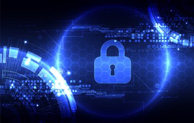 Dijital ve teknolojik koruma kavramı.