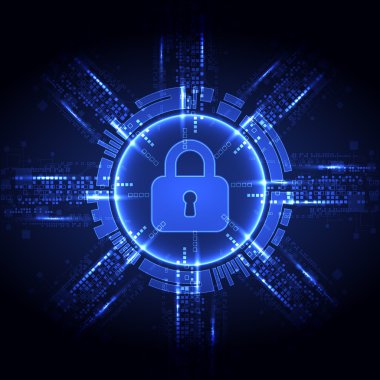 Dijital ve teknolojik koruma kavramı.