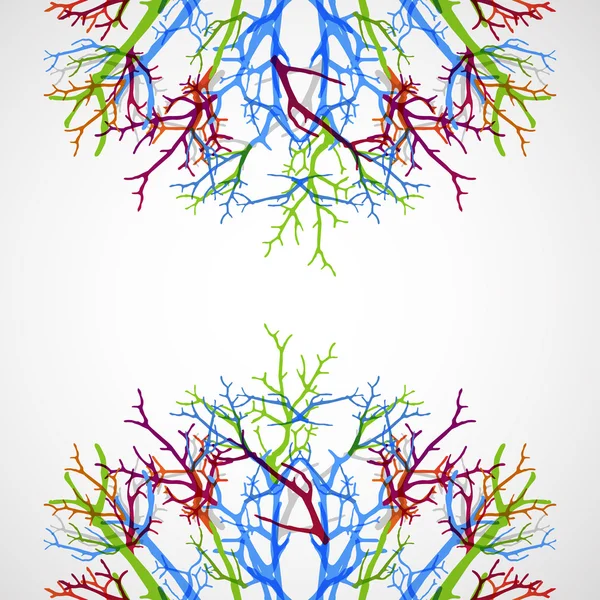 Arbre coloré abstrait . — Image vectorielle