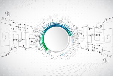 Soyut teknolojik arkaplan. 