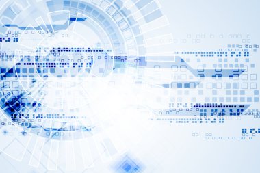 Mavi teknolojik arka plan. 