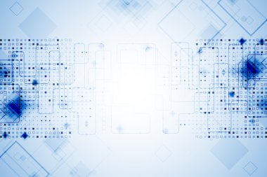 Mavi teknolojik arka plan. 