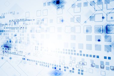 Mavi teknolojik arka plan. 