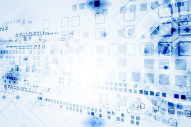 Mavi teknolojik arka plan. 