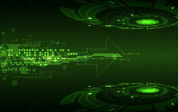 Abstrakt grön digital teknik bakgrund. — Stock vektor