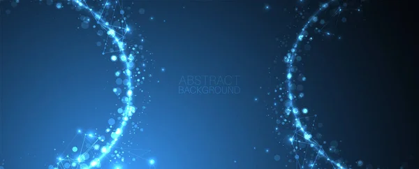 Fond Vectoriel Abstrait Direction Scientifique Avec Des Cercles Lumineux Des — Image vectorielle
