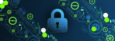 Siber güvenlik ya da ağ koruması. Sistem gizliliği.