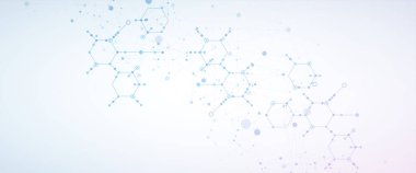 Bilim ve teknoloji sunumu için şablon. Pleksus biçimi arkaplanı.