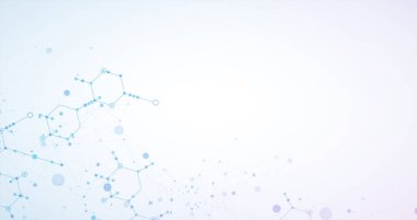 Bilim ve teknoloji sunumu için şablon. Pleksus biçimi arkaplanı.