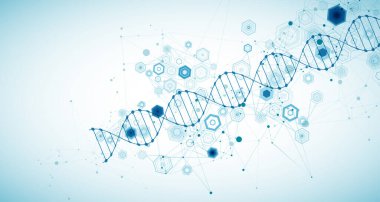 Tasarım çalışmaları için soyut mavi altıgen fütüristik arkaplan