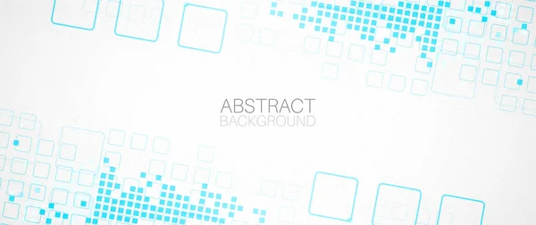 Fond Abstrait Avec Des Carrés Structure Motif Technologie Toile Fond — Image vectorielle