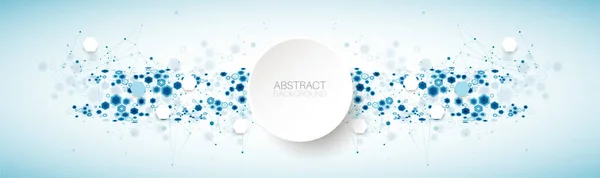 Abstract Blue Hexagon Futuristic Background Design Works — Stock Vector