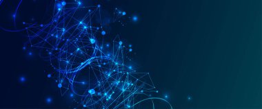 Pleksus etkisi olan soyut girdap çizgileri. Fütürist geometrik kompozisyon. Tasarım çalışmaları için arkaplan.