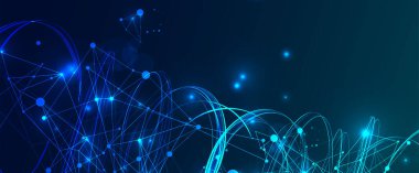 Pleksus etkisi olan soyut girdap çizgileri. Fütürist geometrik kompozisyon. Tasarım çalışmaları için arkaplan.