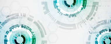 Soyut teknoloji devre kartı. İletişim konsepti.