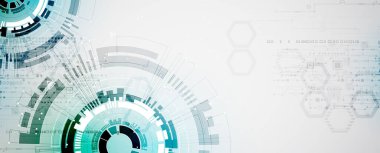 Soyut teknoloji devre kartı. İletişim konsepti.