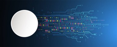 Modern fütüristik, mühendislik, bilim, teknoloji vektörü arka plan. 