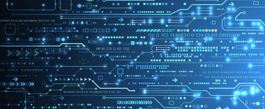 Soyut teknoloji devre kartı. İletişim konsepti.