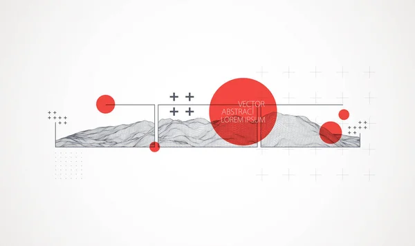 Сучасні Наукові Або Технологічні Елементи Площі Модний Абстрактний Фон Поверхнева — стоковий вектор