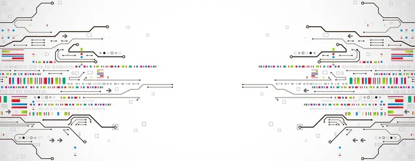 Abstract Technology Circuit Board Communication Concept — Stock Vector