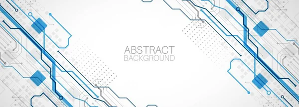 Concept Technologie Abstrait Carte Circuit Imprimé Arrière Plan Couleur Ordinateur — Image vectorielle