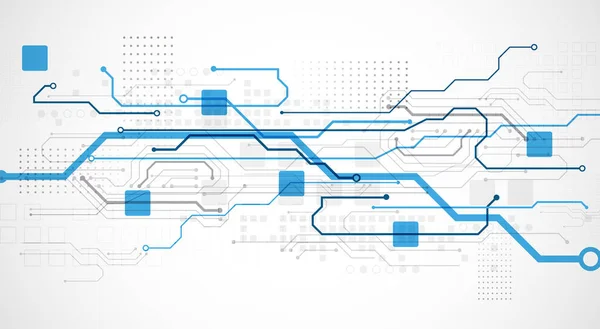 Abstraktes Technologiekonzept Platine Hoher Computer Farbhintergrund Vektorillustration Mit Platz Für — Stockvektor