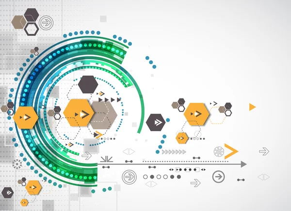 Abstrakter technologischer Hintergrund — Stockvektor