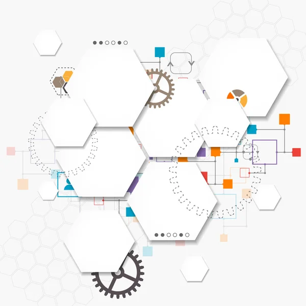 Contesto tecnologico — Vettoriale Stock