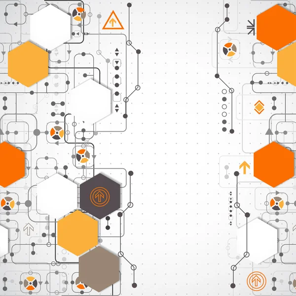 Absztrakt technológiai háttér — Stock Vector