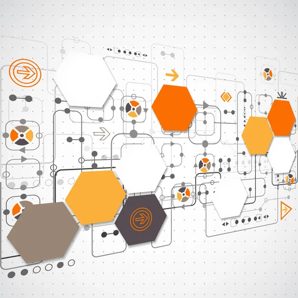 Abstrakter technologischer Hintergrund — Stockvektor