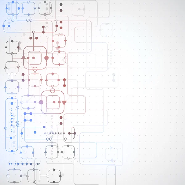 Abstracte technologische achtergrond — Stockvector