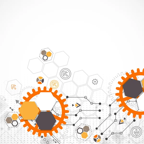 Абстрактный технологический фон — стоковый вектор