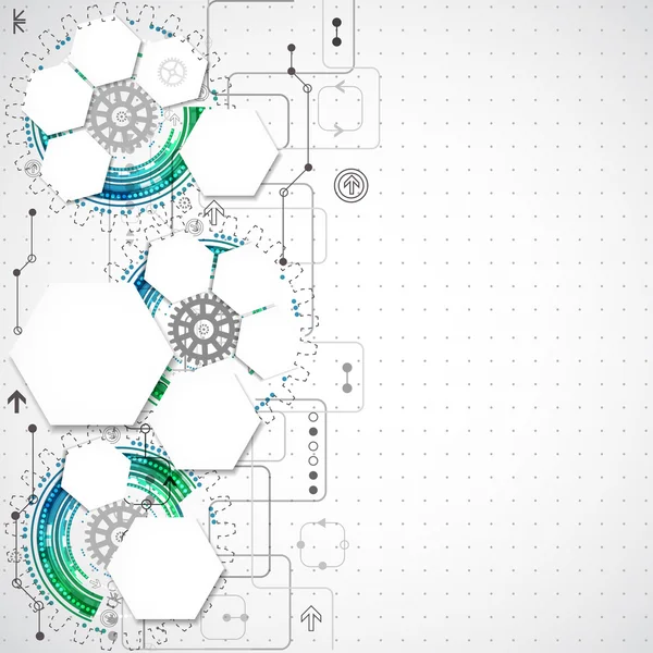 Abstracte technologische achtergrond — Stockvector