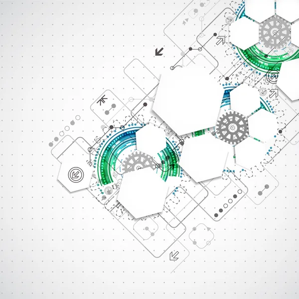 Contesto tecnologico astratto — Vettoriale Stock