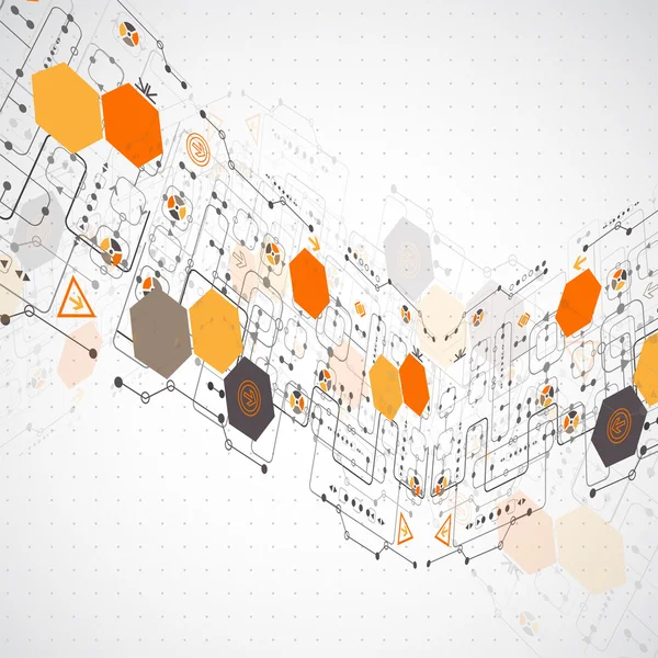 Antecedentes empresariales de tecnología informática futurista abstracta — Archivo Imágenes Vectoriales