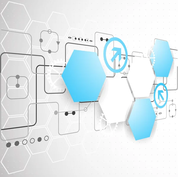 Fundo tecnologia futurista — Vetor de Stock