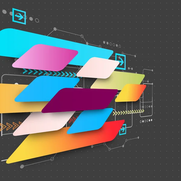 未来的なテクノロジーの背景 — ストックベクタ