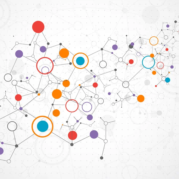 Nätverk kommunikation bakgrund — Stock vektor