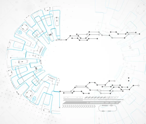 Technologische achtergrond — Stockvector