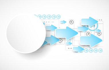 arka plan teknolojik. vektör çizim