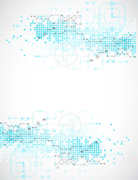 Contesto tecnologico astratto. Illustrazione vettoriale — Vettoriale Stock