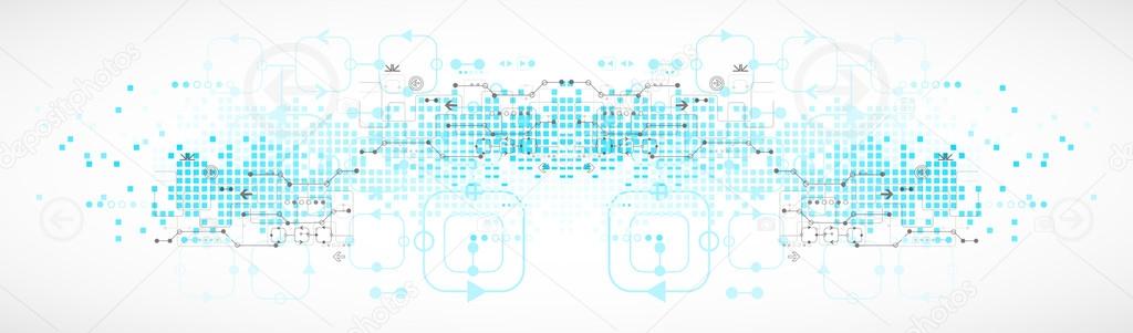 Abstract technological background. Vector illustration