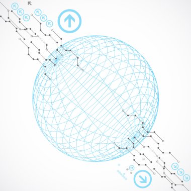 Soyut teknolojik dünya altyapı