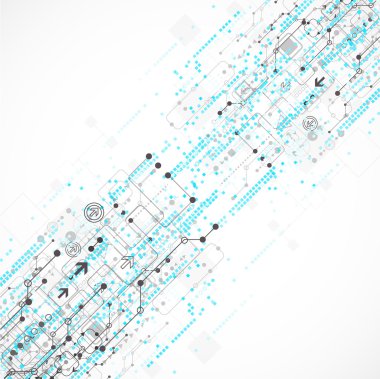 Soyut teknoloji iş şablon arka plan. Vektör