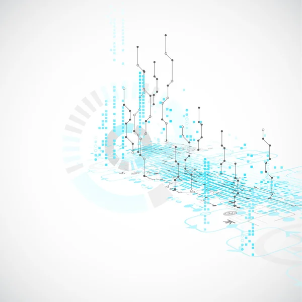 Plano de fundo de modelo de negócios de tecnologia abstrata. Vetor — Vetor de Stock