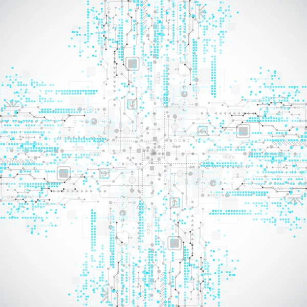 Antecedentes de plantilla de negocio de tecnología abstracta. Vector — Archivo Imágenes Vectoriales