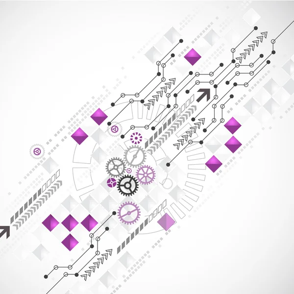 Fond abstrait de technologie informatique pour votre entreprise — Image vectorielle