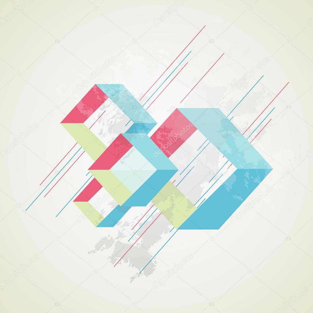Abstract retro-style background. Vector